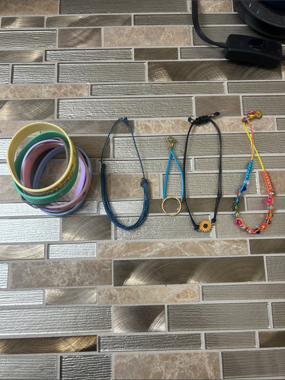Kids Colorful Bracelet Set - Assorted Pastel & Bright Bands